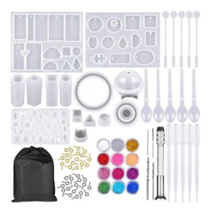 Kit de Moldes y Accesorios para Resina – 94 Piezas