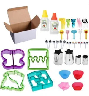 D_NQ_NP_2X_821390-MCO77871744694_072024-F Kit Cortador De Figuras Moldes Para Lonchera 34 Pzs