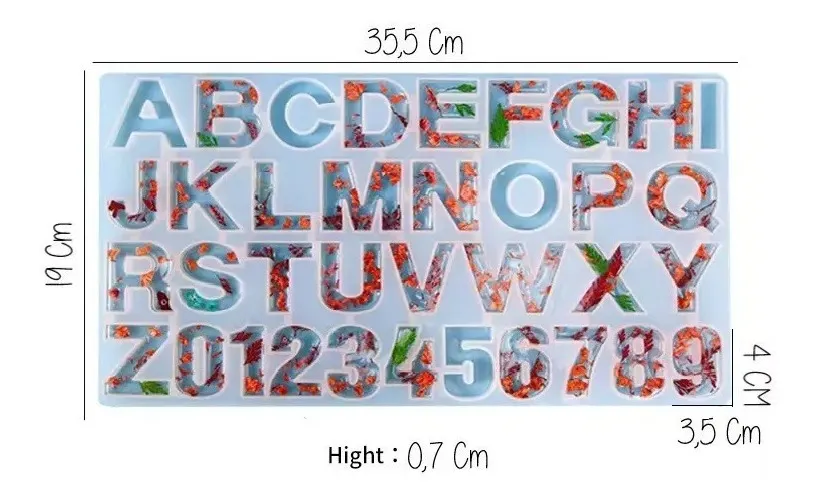 Molde de Silicona Letras Grandes - Imagen 2