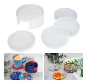 Set Moldes de Silicona para Posavasos Redondo x 5