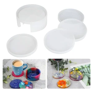 Set Moldes de Silicona para Posavasos Redondo x 5