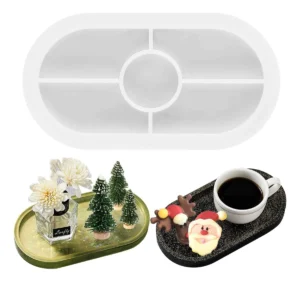 Molde Silicona Bandeja Portavasos Ovalado