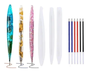 Set de Moldes de Silicona Bolígrafos x 3 + 50 Minas
