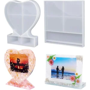 Set Moldes Portaretratos x 2 Corazon - Rectangular