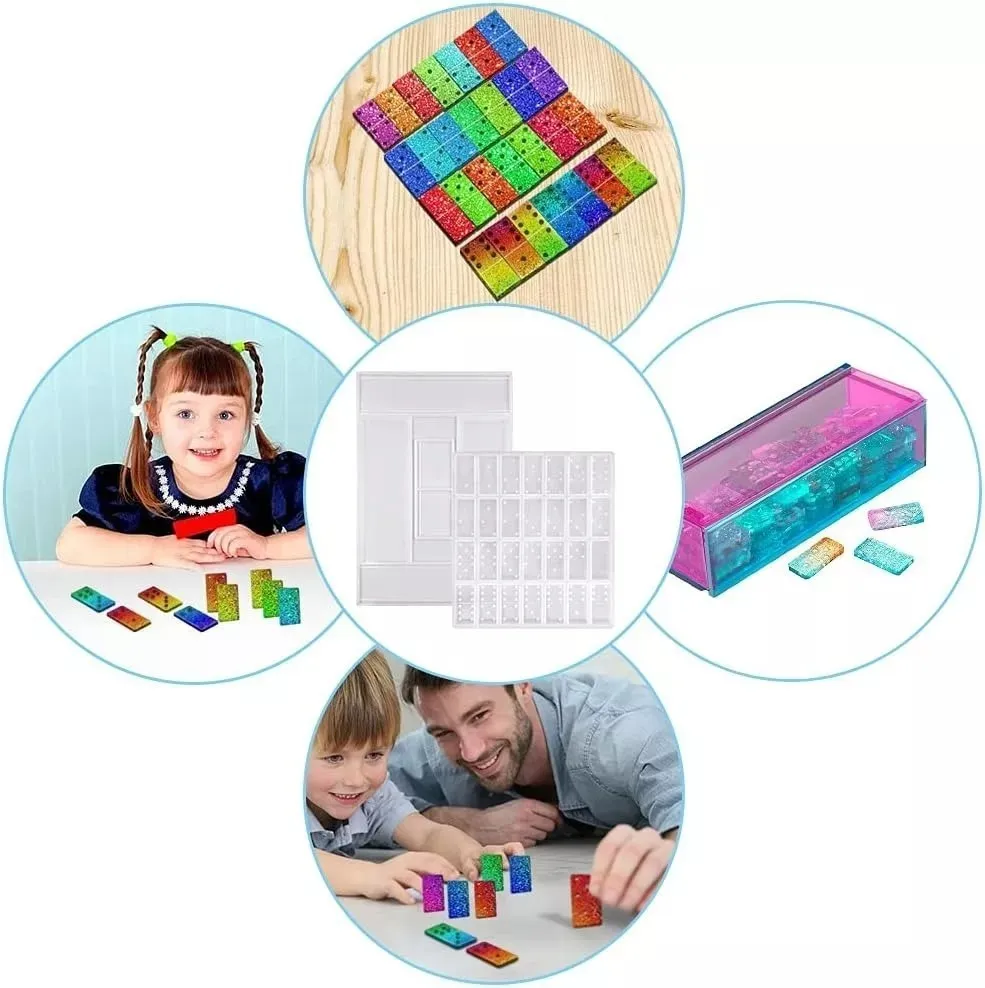 Set Molde Silicona Domino + Caja de Almacenamiento - Imagen 4